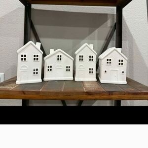 Marshalls White Ceramic Holiday Village Decor